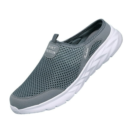 NOKIO Men S Slip-On Loafers Fashion Spring And Summer Men Sports Shoes Flat Bottom Lightweight Mesh Breathable Slip On Comfortable Solid Color Simple Features:
