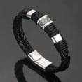 thumbnail image 3 of harmtty Men Bracelets Vintage Braided Faux Leather Voguish Men Rope Bangles for Party, 3 of 8