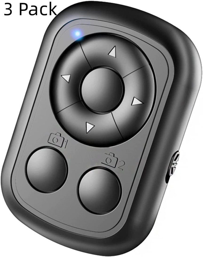 3 Pack Bluetooth Remote Control, App Bluetooth Scrolling Page Turner
