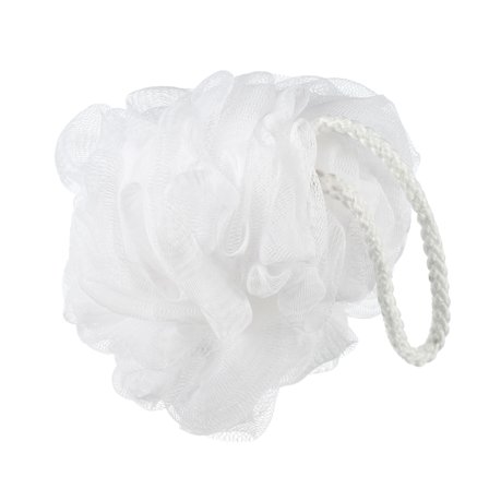 Vocoste Bath Shower Loofah Sponges Body Puffs for Bathroom 4.33"x5.12" White 1 Pc