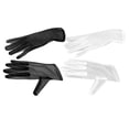 thumbnail image 1 of Miangastore 2 Paires de Gants de Mariage Style Simple Gants en Maille Mode Gants de Robe de Mariée Fournitures de Mariage pour Femmes Dames (Blanc + Noir), 1 of 8
