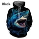 thumbnail image 3 of Sudadera con capucha con estampado 3D de tiburón, sudadera informal divertida con animales para hombres y niños, sudaderas holgadas de gran tamaño con gráficos, ropa de calle, 3 of 5