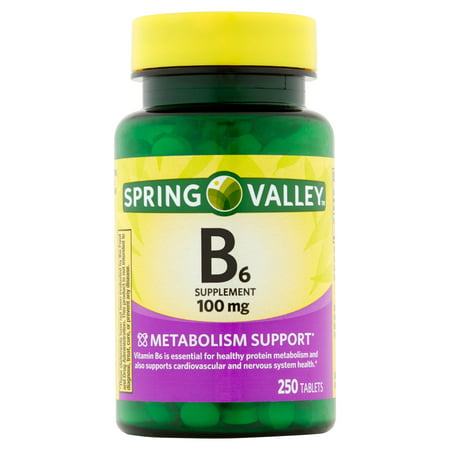 Spring Valley Vitamine B-6 100 mg, 250 count