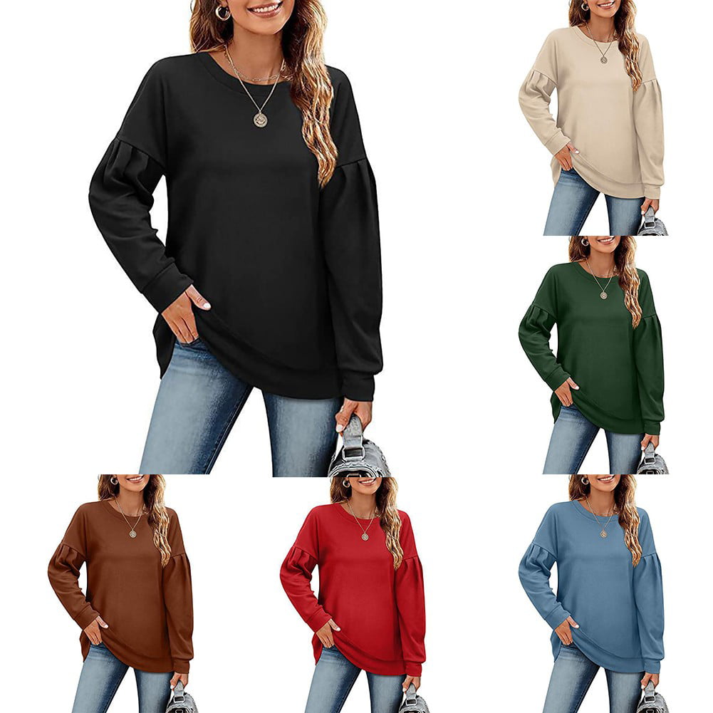 YUEWELUKY Women If I'm Too Much Print Funny Sweatshirts Casual Long Sleeve  Sweatshirt Women Sport Tops Shirts Black at  Women's Clothing store