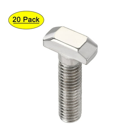 

Uxcell M8x30mm T-Slot Drop-in Stud Sliding Bolt Carbon Steel 20 Pack