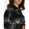 thumbnail image 5 of Time and Tru Women's Plaid Button Front Shacket, XS-XXXL, 5 of 5