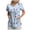 Blue, variant on COMVALUE Scrub Tops for Women 2026 Summer Independence Day Printed Short Sleeve V Neck Scrubs Nurse Uniforms Tops with Pockets (Watermelon Red, XXL)