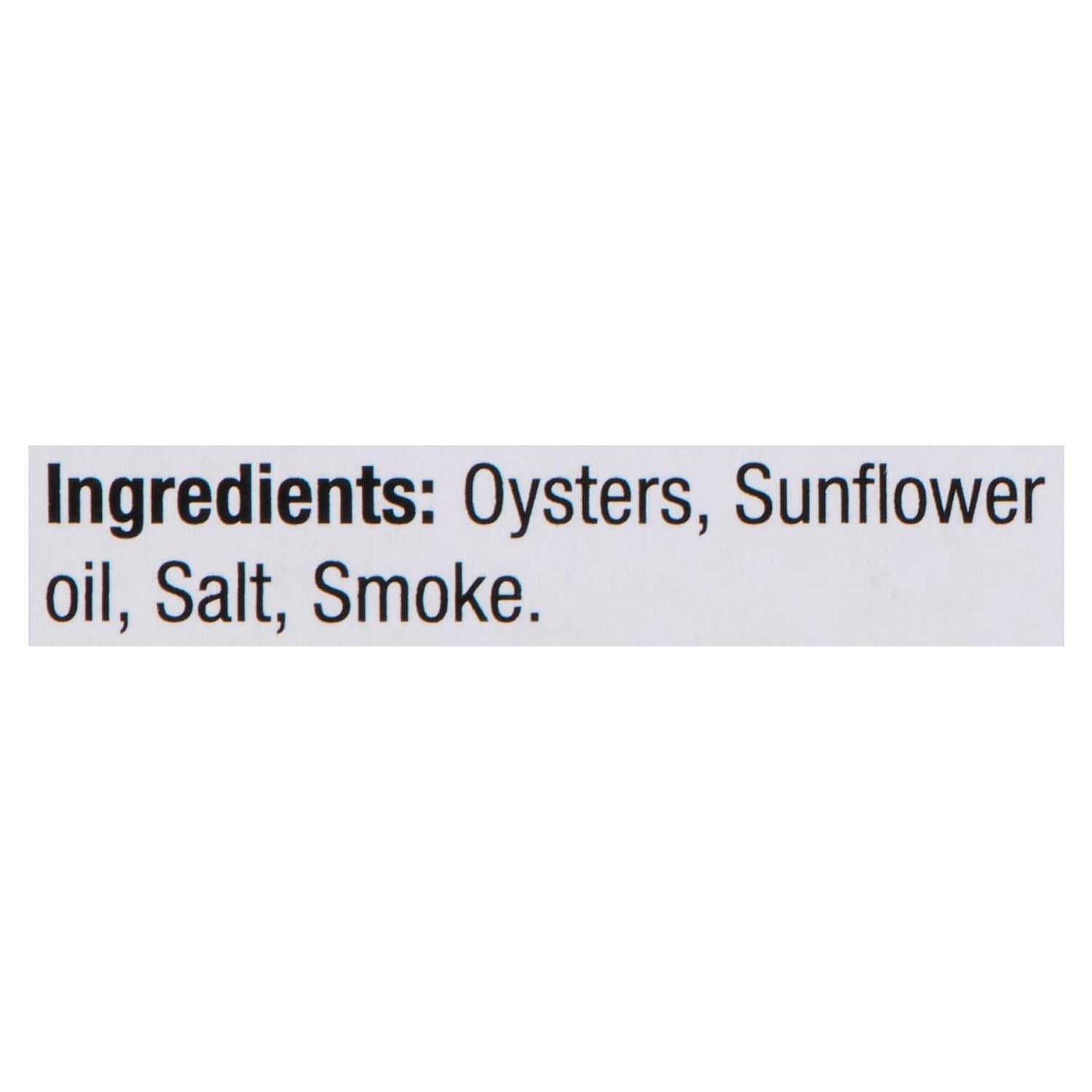 Clover Leaf Hardwood Smoked Oysters