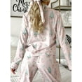 thumbnail image 5 of JYYYBF Women Christmas Pajamas Lounge Set Santa Christmas Tree Print Long Sleeve Tops and Pants 2 Piece Loungewear Outfits, 5 of 8