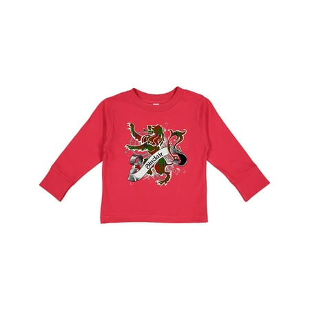 

Inktastic Sinclair Tartan Lion Gift Toddler Boy or Toddler Girl Long Sleeve T-Shirt