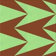 thumbnail image 1 of Ahgly Company Machine Washable Indoor Square Transitional Green Area Rugs, 4' Square, 1 of 7