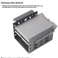 thumbnail image 2 of Justharion Enhanced Solution High Hard Drive Cage For Rack Drive 2.2.5-inch Drive Bracket Aluminum Alloy Innovation 2.5-inch Rack silver, 2 of 6