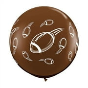 Burton & Burton 3' Footballs Chocolate Pack Of 2 Balloons