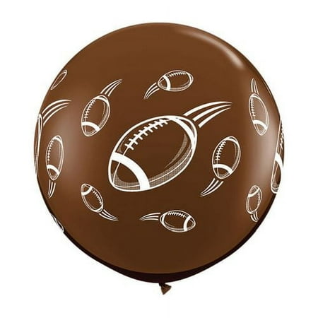 Burton & Burton 3' Footballs Chocolate Pack Of 2 Balloons