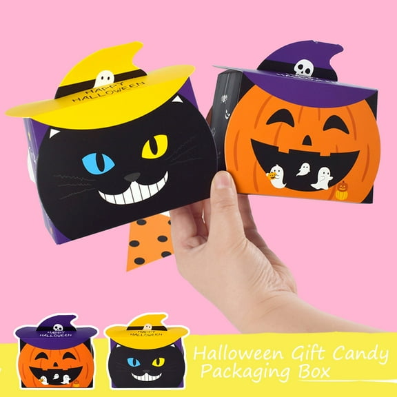 10pcs colorful Halloween gift candy packaging box