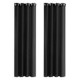 thumbnail image 1 of Amdohai 2 Pcs Rideau Moderne Simple Imperméable Couleur Unie Trilon Transparent Perforé anti-UV Tissu de Rideau, 1 of 8