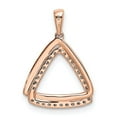 thumbnail image 3 of 14k Rose Gold Double Triangle Diamond Pendant, 29 Round Diamonds, 12 x 18.8 mm, 3 of 6