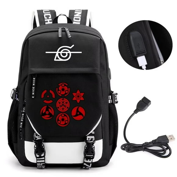 Mochila Huoying Naruto Ninja Family Logo de gran capacidad