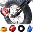thumbnail image 2 of Yuarrent Bicicletas Bloqueo Ruedas traseras delanteras M8 Tuerca Tuercas de aleación de aluminio Profesional Type4 NO4, 2 of 6