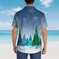 thumbnail image 4 of Fotbe Christmas Trees Camisa Hawaiana para Hombre Unisex – Camisa Casual de Verano con Botones de Manga Corta de Algodón y Lino,XX-Large, 4 of 7