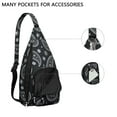 thumbnail image 3 of Classic Bohemian Sling Backpack - Timeless Paisley Print Shoulder Bag, Multi-Functional Pack for Cycling & Hiking, 3 of 4
