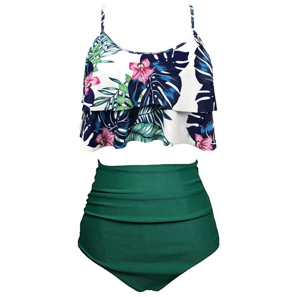 Plus Size Bathing Suit Swimwear the polyesterFor DressingOutside Lady