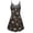 Black, variant on Women's 90s Boho Mini Dress, Mesh A Line Short Dress ,Summer Festival Outfit for Rave, Party, Concert White XXXXXL
