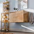 thumbnail image 5 of Madeira 24 in. Oak Wall Mount Single Sink Bath Vanity with Acrylic Top and Integrated Sink, 5 of 6