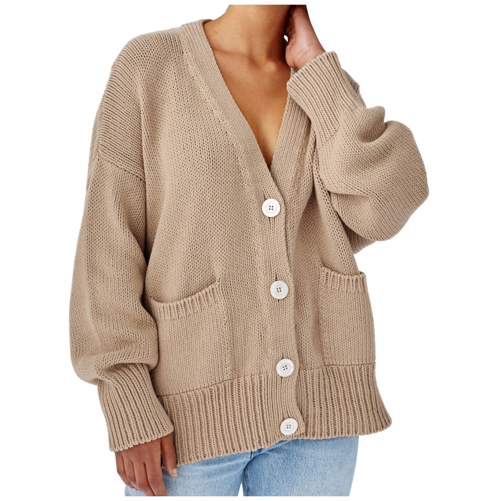 Ladies Solid Color Mid-length Long 