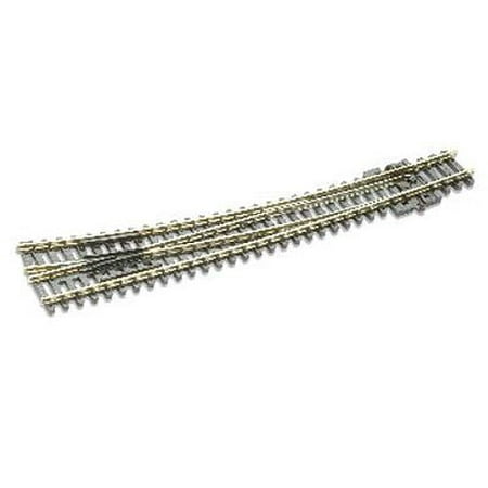 Curved Turnout - Peco SL-E386 N Curved Right Hand Code 80 Turnout w/ Electrified Frog, Inside 18