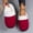 Red, variant on Caywon Women's Cotton Slippers Solid Color Autumn Winter Warm Casual Home Outdoor Women's Slippers Solid Design Non-Slip Sole for Cold Weather Daily Indoor and Outdoor Wear
