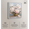 thumbnail image 2 of Tender Pink Swirl Canvas Elegant Florals by Art Remedy, White Frame, 24" x 30", 2 of 7