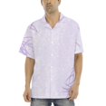 thumbnail image 2 of Camisas Tipo Para Hombre Camisas estampadas para hombre, camisas de playa con botones de manga corta para hombre (Pink, M), 2 of 7