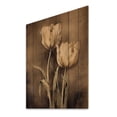thumbnail image 2 of Designart "Vintage-Style Tulip II" Floral Print on Natural Pine Wood, 2 of 5