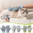 thumbnail image 3 of JingChun 1PC Version Pet Grooming Glove - Two-Sided Gentle Deshedding Brush Glove - Efficient Pet Hair Remover Mitt - Enhanced Five Finger Design - Perfect for &, 3 of 3