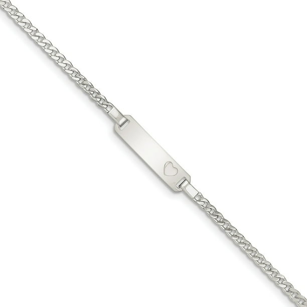 AA Jewels Solid 925 Sterling Silver Engravable Identification Name