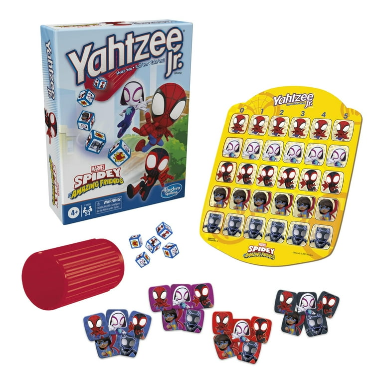 Hasbro Gaming Yahtzee Jr. Marvel Spidey and His Amazing Hasbro Gaming Yahtzee Jr. Marvel Spidey and His Amazing