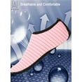 thumbnail image 6 of Gustave Unisex Barefoot Water Skin Shoes Strip Beach Sock Quick-Dry Aqua Water Socks For Beach Swim Surf Outdoor Exercise "S,Pink", 6 of 8