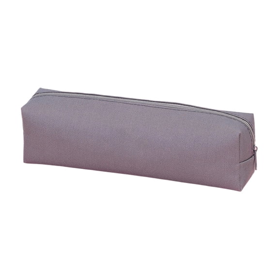 YSKING Simple Zipper Gray Pencil Pouch,8.46in Oxford Stationery Bag,Multi-Purpose Travel Cosmetic Portable Small Tool Storage Organizer