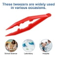 thumbnail image 5 of Uxcell 30 Pcs Plastic Tweezers for Craft, 4" Small Plastic Bead Tweezer Bulk Disposable Craft Tools for DIY Crafts Beading Projects Jewelry Making DIY Supplies, Red, 5 of 6