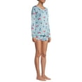 thumbnail image 3 of Disney Long Sleeve Round Neck Graphic Print Pajamas (Women's) 2 Piece Set, 3 of 6
