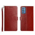 thumbnail image 1 of For Samsung Galaxy M52 5G Y Stitching Horizontal Flip Leather Phone Case, 1 of 5