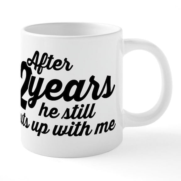 CafePress - After 2 Years - 20 Oz White Ceramic Mega Mug