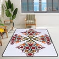 thumbnail image 3 of SKYSONIC Area Rug Flowers Pattern Nursery Rug Floor Mat Kids Playing Mat 5'x 3'3" (60 x 39 in) for Living Room Bedroom, 3 of 6