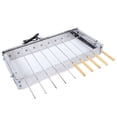 thumbnail image 3 of Electric Barbecue Skewer Rack for Grilling with 10pcs Stainless Steel BBQ Shish Kabob Skewer Sticks (Automatically Rotary), 3 of 8
