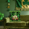 thumbnail image 5 of Cheapark St. Patricks Day Irish Clover Print Pillow Cover Decorative Sofa Seat Cushion Soft Breathable Green Themed Home Holiday Decor, 5 of 6
