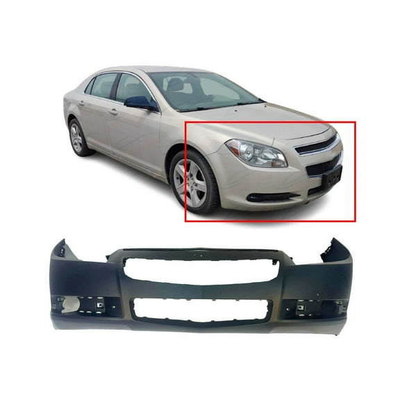 DCP Primed Front Bumper Fascia for 2008-2012 Chevrolet Malibu 20832808 GM1000858