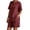 Red, variant on Womens Linen 2 Piece Sets Neck Button up Short Sleeve Shirts and Wide Leg Shorts Set Summer Relaxed Fit Casual Two Piece Outfits Solid Color Matching Set Daily Wear Red XL