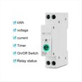 thumbnail image 3 of Interruptor Inteligente 1P+N 63A 110V 220V WIFI, Medidor de Energía, Medidor de KWh, Disyuntor, Temporizador, Relé, Protección para el Hogar Inteligente., 3 of 5