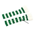 thumbnail image 4 of Dianli Leg Warmers for Women Winter Women's Striped Plush Fleece Sock Set Christmas Knitted Pile Socks Green Free Size, 4 of 4